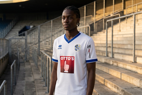 AI recreation of the FC Luzern away 2024/25 shirt, generated by Kitlist from its documented design record.