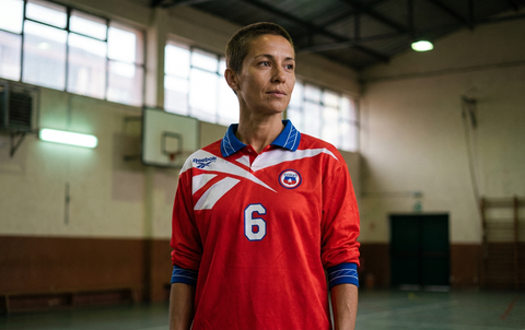 AI recreation of the Chile home 1997 shirt, generated by Kitlist from its documented design record.