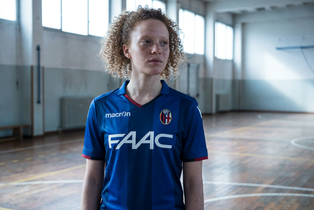 AI recreation of the Bologna third 2017/18 shirt, generated by Kitlist from its documented design record.