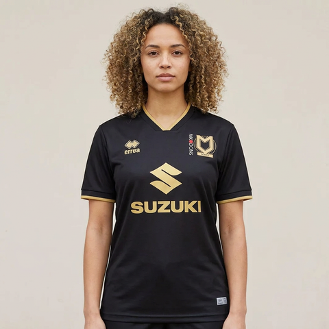 AI recreation of the MK Dons third 2020/21 shirt, generated by Kitlist from its documented design record.